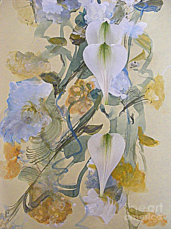 Petal Painting 2 Mixed Media by Nancy Kane Chapman