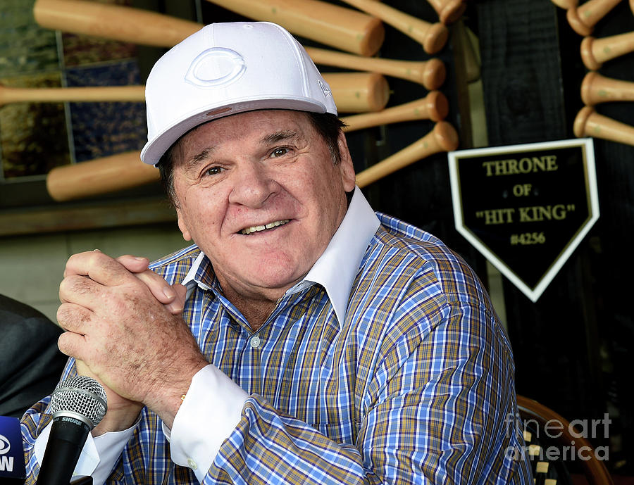 Pete Rose Speaks To Media After Photograph by Ethan Miller Pete Rose Speaks To Media After Photograph by Ethan Miller