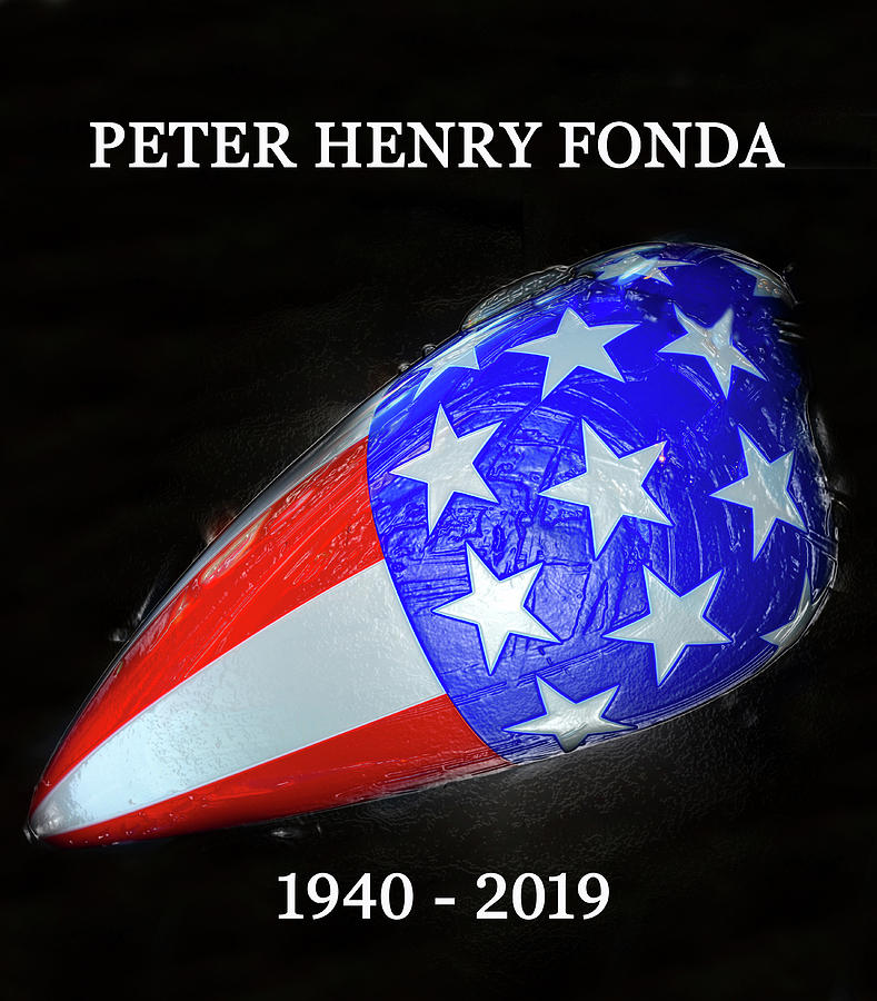 Peter Fonda tribute work A Mixed Media by David Lee Thompson