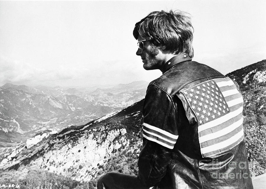 Peter Fonda Wearing Leather Jacket Photograph by Bettmann