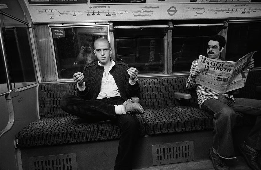 Peter Gabriel On The Underground Photograph by Fin Costello