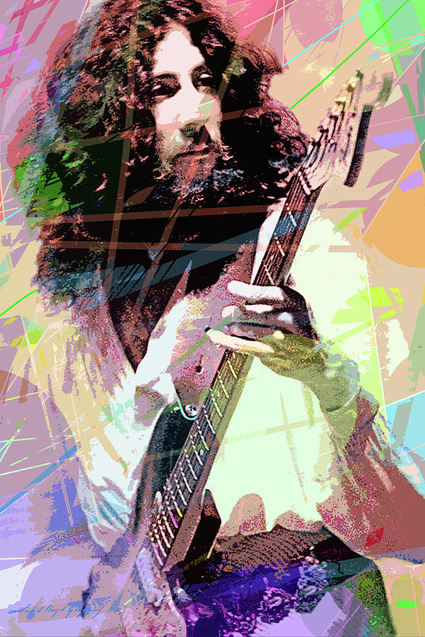 Fleetwood Mac Painting - Peter Green Blues by David Lloyd Glover