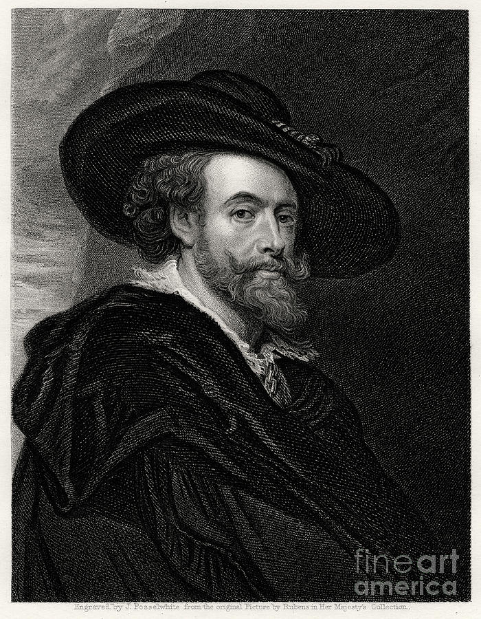 Peter Paul Rubens, Flemish Artist, 19th Drawing by Print Collector
