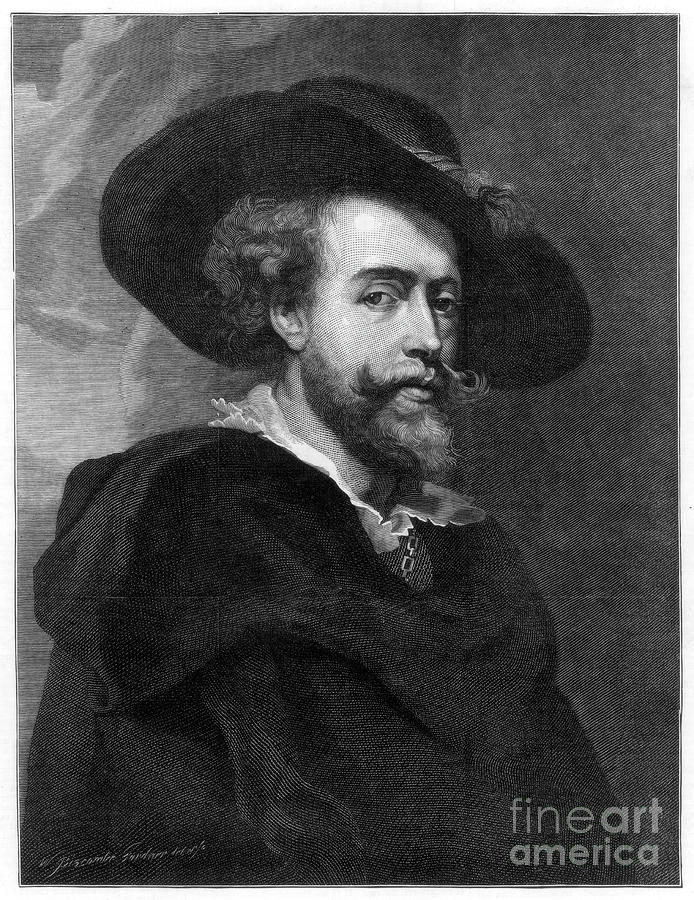 Peter Paul Rubens, Flemish Painter Drawing by Print Collector