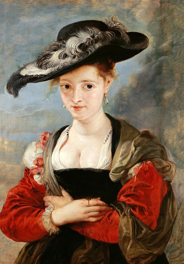 Peter Paul Rubens / Portrait of Susanne Lunden -?- -Le Chapeau de Paille-, 1622-1625. Painting by Peter Paul Rubens -1577-1640-