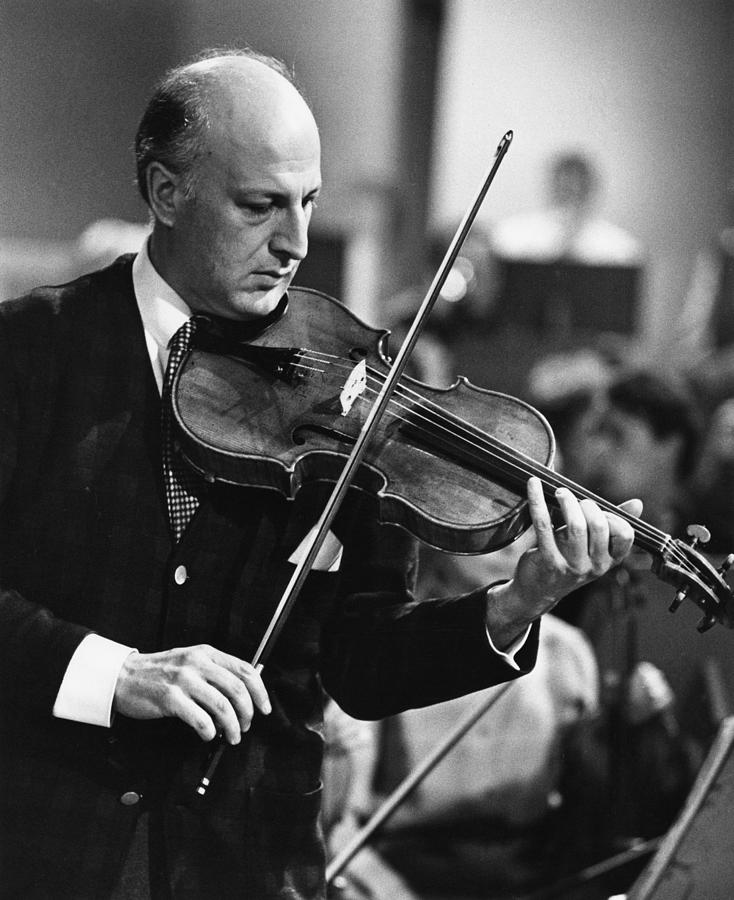 Peter Schidlof On Viola Photograph by Erich Auerbach