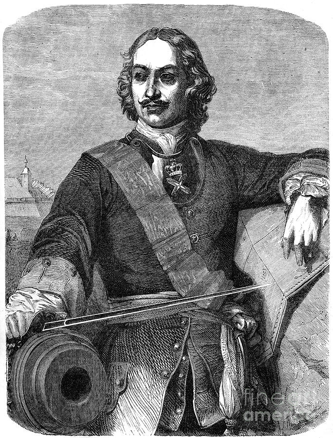 Peter The Great 1672-1725, 19th Century Drawing by Print Collector