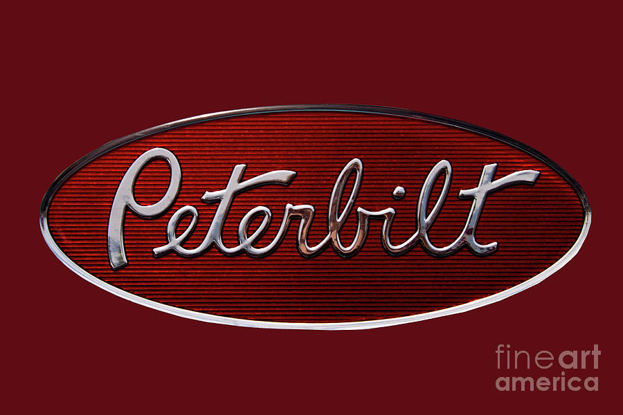 Transportation Photograph - Peterbilt Emblem Red 8 by Nick Gray
