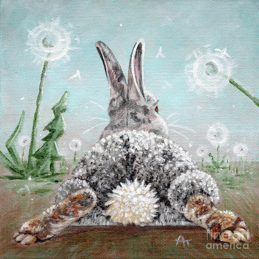 Peter's Cotton Tail - Dandelions by Annie Troe Peter's Cotton Tail - Dandelions by Annie Troe