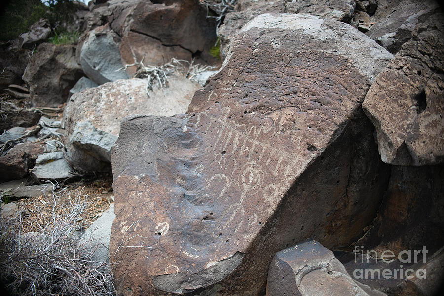 Petroglyph in the Mountains Photograph by Lisa Manifold