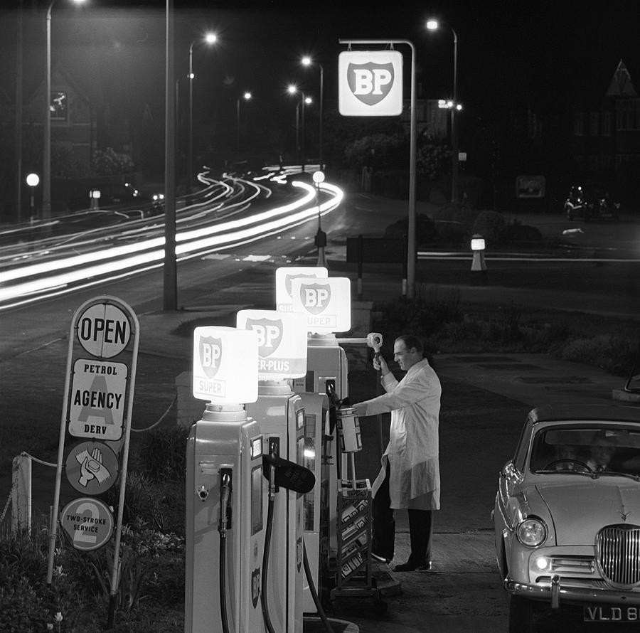 Petrol Station Photograph by Bert Hardy Advertising Archive