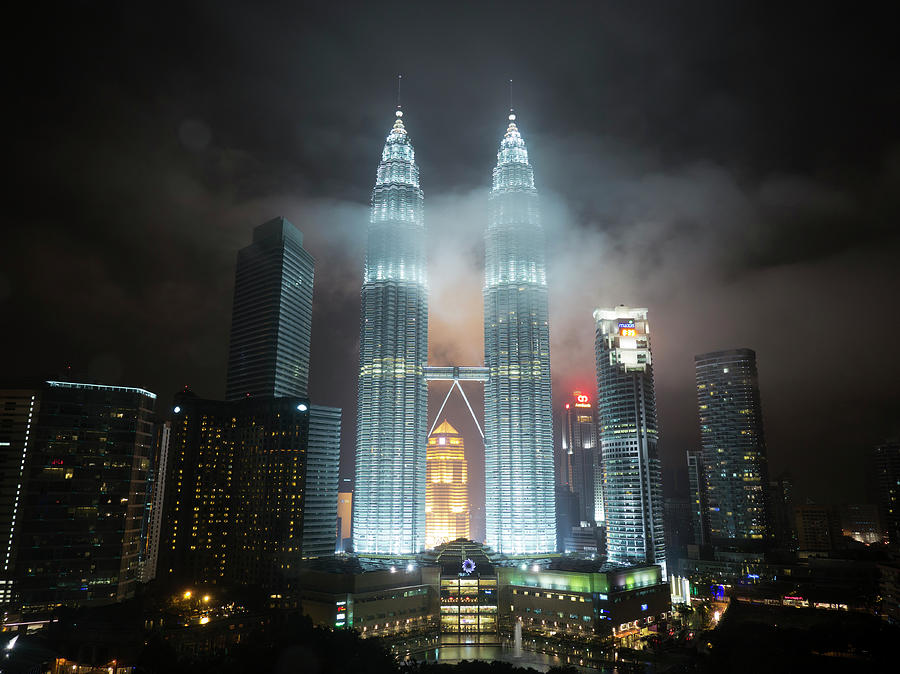 Petronas Twin Towers And The Kuala Photograph by Travelpix Ltd