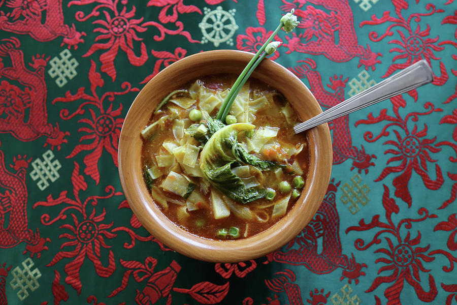 Petse Fry cabbage Stew From Tibet Photograph by Susanna Rosn