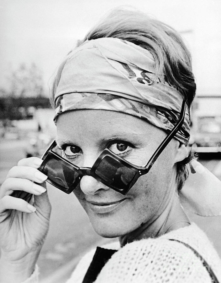Petula Clark Looking Over Sunglasses Photograph by Bettmann