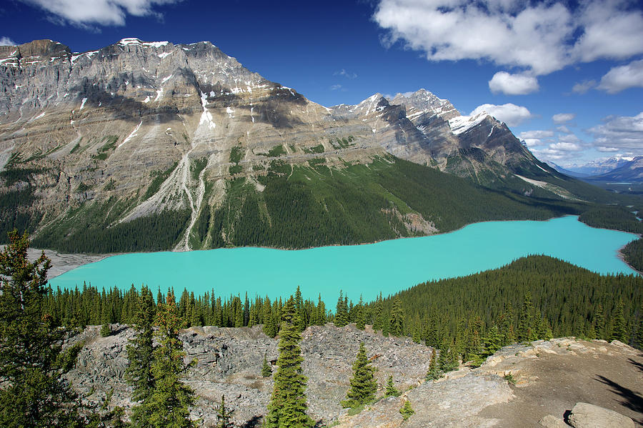Peyto Lake Photograph by Urs Blickenstorfer