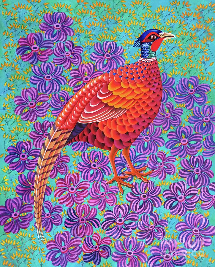 Pheasant, 2021 Painting by Jane Tattersfield