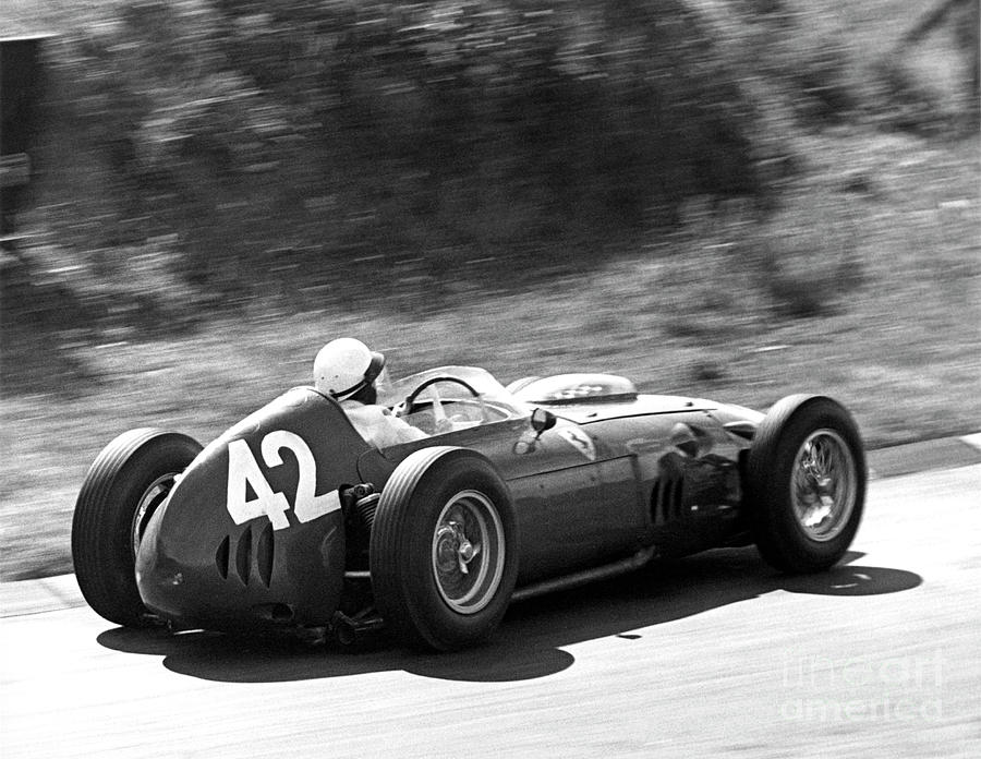 Phil Hill Driving A Ferrari 246, 1960 Photograph by European School ...