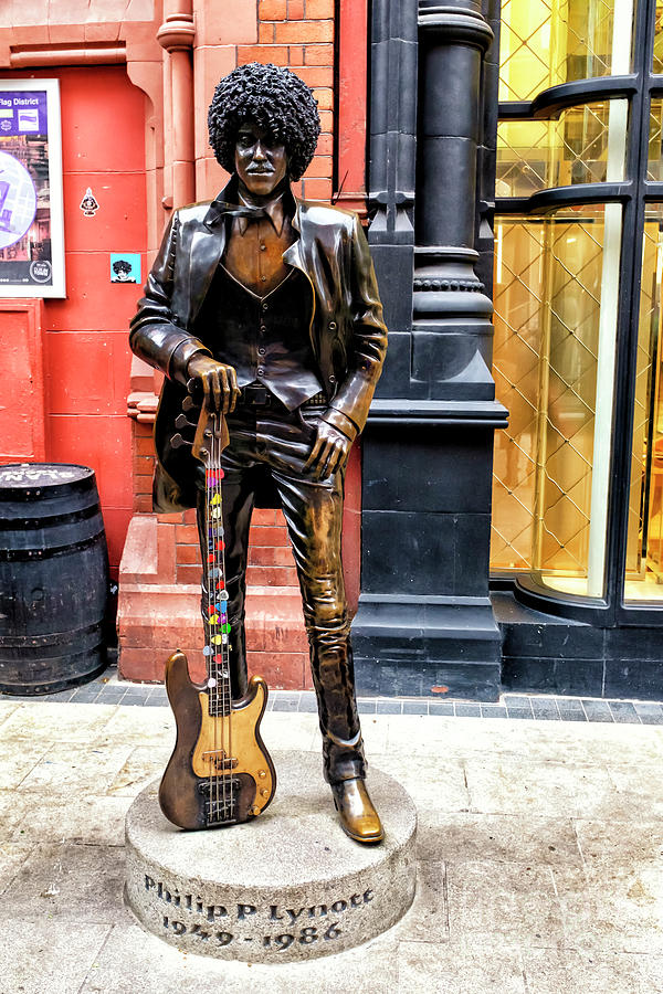 Phil Lynott Statue in Dublin Photograph by John Rizzuto