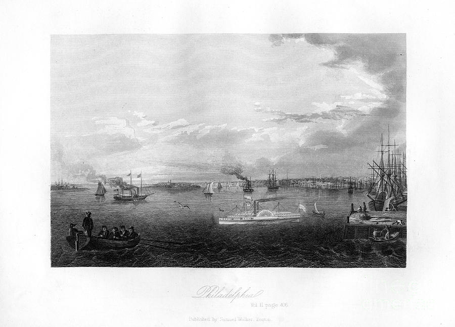 Philadelphia, 1855 Drawing by Print Collector