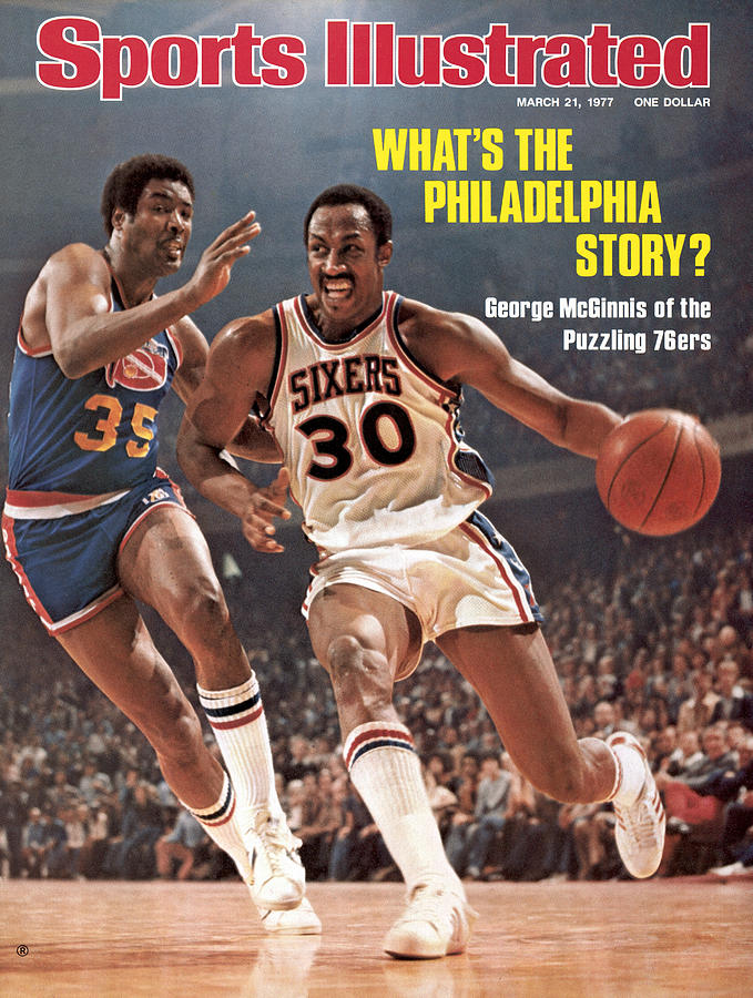 Philadelphia 76ers George Mcginnis... Sports Illustrated Cover Photograph by Sports Illustrated