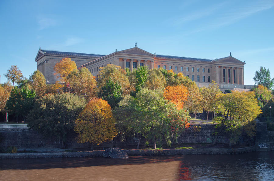 Philadelphia Art Museum in Autumn Photograph by Bill Cannon