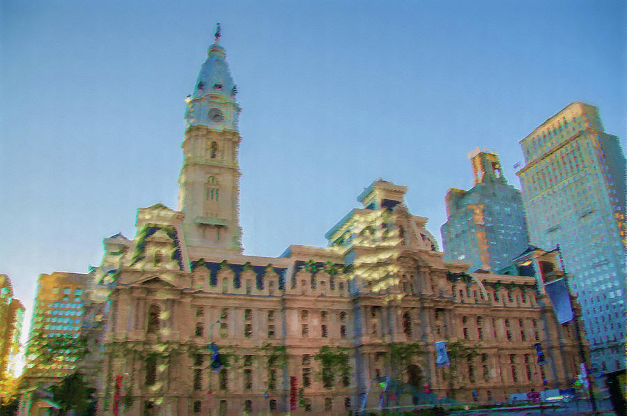 Philadelphia City Hall - Rendoring Photograph by Bill Cannon