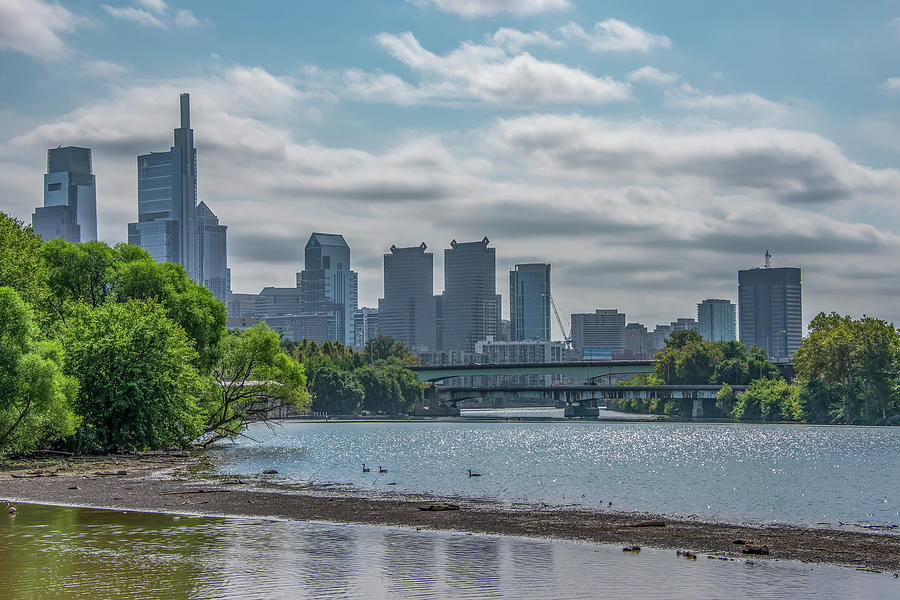 Philadelphia Cityscape from Boathouse Row Photograph by Bill Cannon