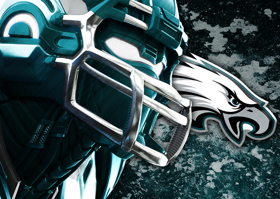 Philadelphia Eagles Design Logo Helmet Art Print