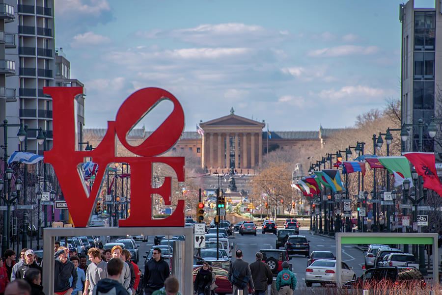 Philadelphia is the City of Brotherly Love Photograph by Bill Cannon