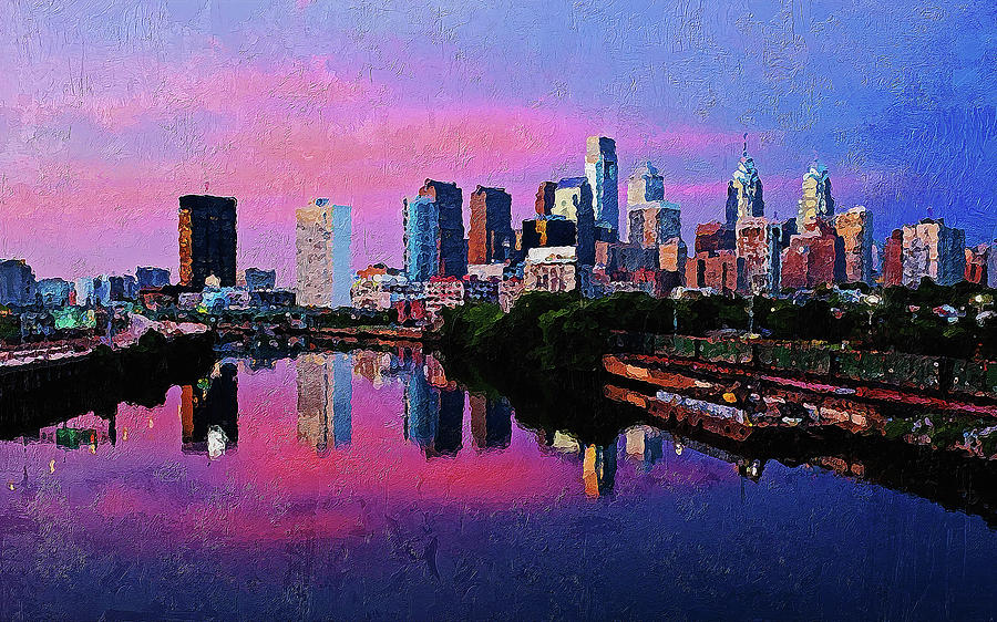 Philadelphia, Pennsylvania - 03 Painting by AM FineArtPrints