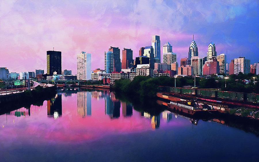 Philadelphia, Pennsylvania - 13 Painting by AM FineArtPrints