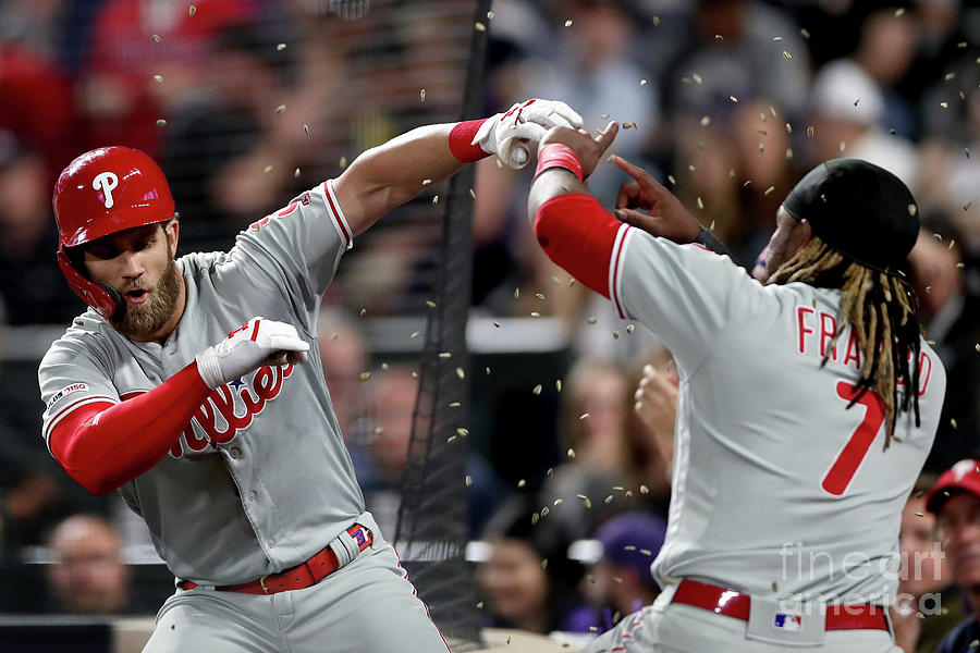 Philadelphia Phillies V Colorado Rockies Photograph by Matthew Stockman Philadelphia Phillies V Colorado Rockies Photograph by Matthew Stockman