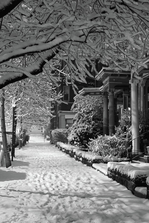 Philadelphia Sidewalk In Snow Photograph by Youngvet