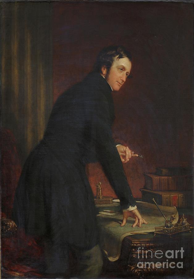 Philip Henry Stanhope, 5th Earl Stanhope, 1845 Painting by John