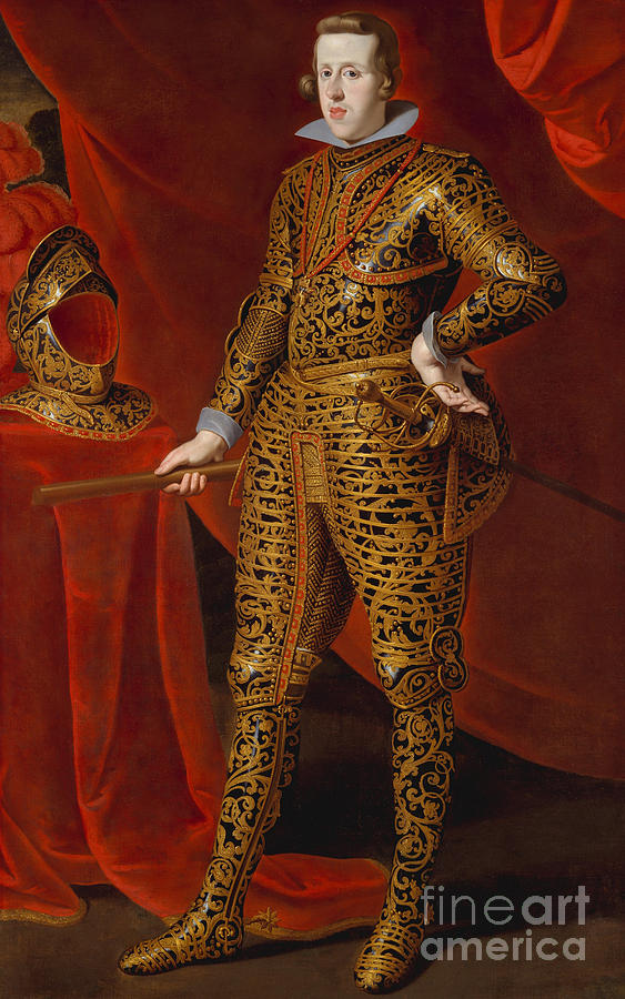 Philip IV in Parade Armor Painting by Gaspar de Crayer