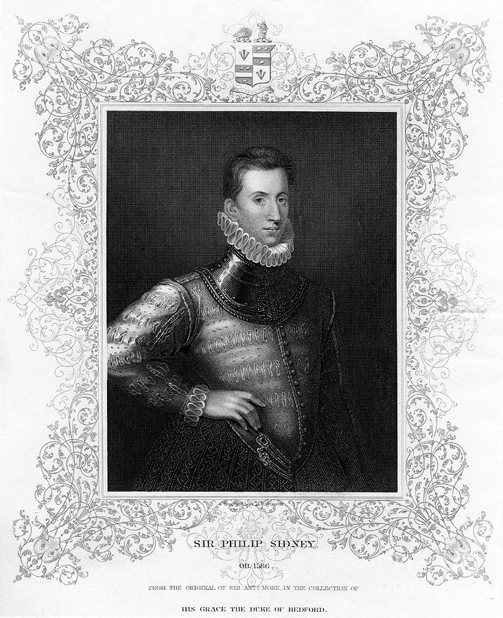 Philip Sidney, 16th Century English Drawing by Print Collector