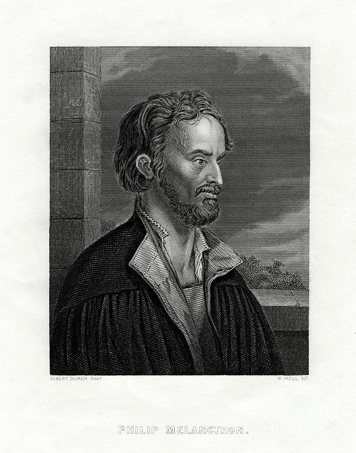 Philipp Melanchthon German Theologian Drawing by Print Collector