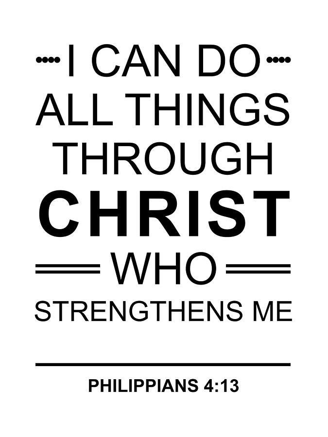 Philippians 4-13 - Spiritual Wall Art - Bible Verses Art ...