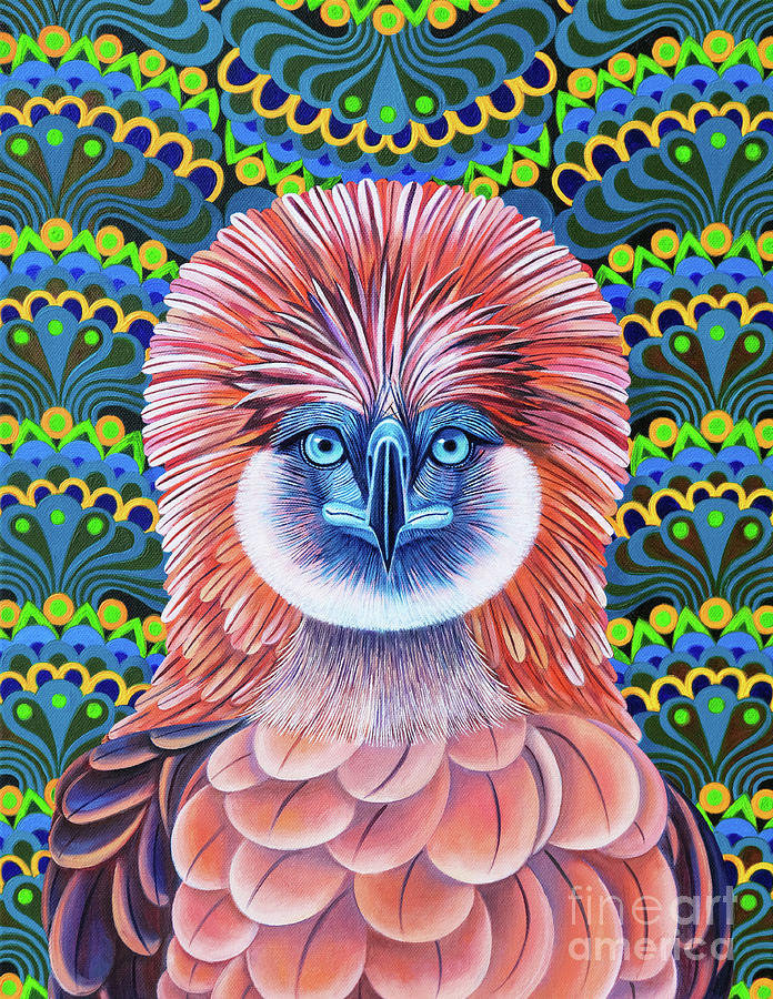 Philippine Eagle Painting by Jane Tattersfield