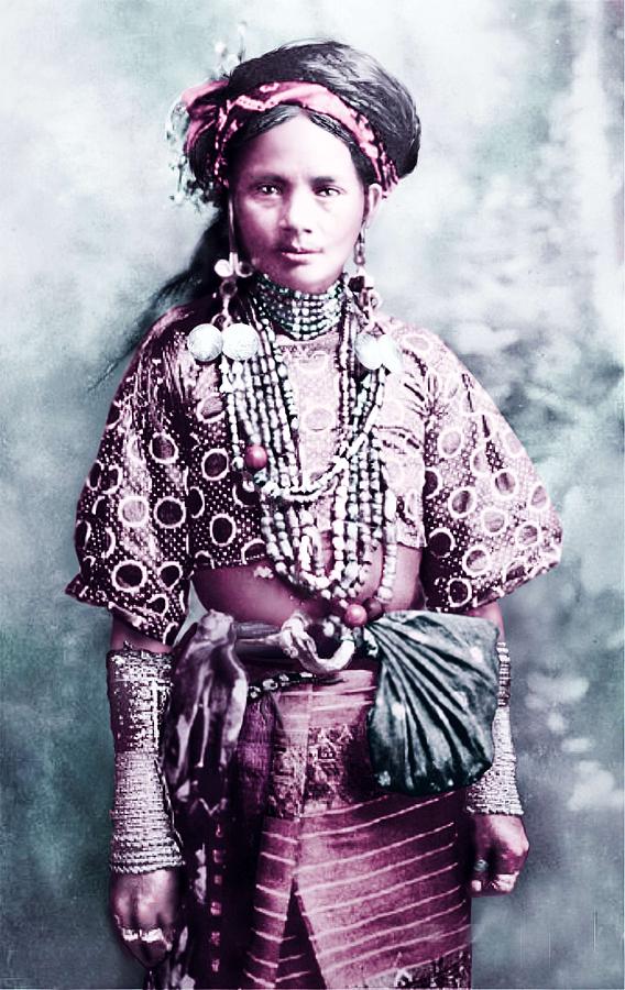Girl Painting - Philippine Itneg Tribe Woman, A Woman From A Nearly Extinct Tribe In Luzon, Philippines. Infrared by Ahmet Asar Girl Painting - Philippine Itneg Tribe Woman, A Woman From A Nearly Extinct Tribe In Luzon, Philippines. Infrared by Ahmet Asar