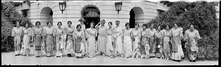 Black And White Photograph - Philippine Parliamentary Mission Ladies by Fred Schutz Collection