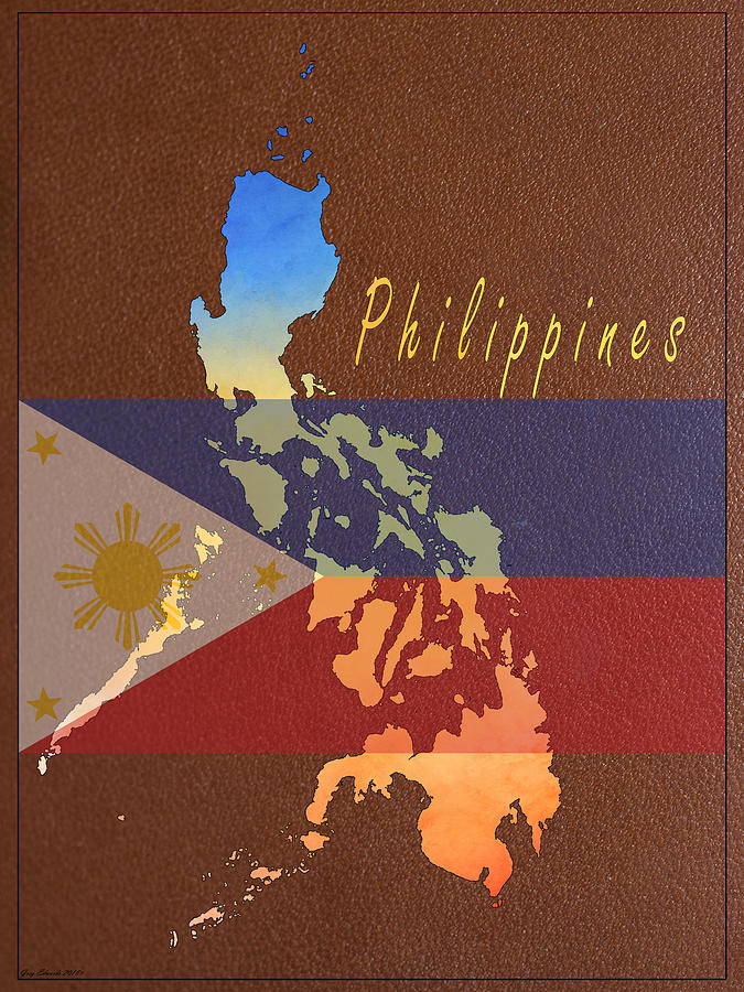 Philippines Watercolor Map Style 11 Painting by Greg Edwards - Fine Art ...