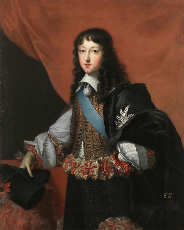 Phillip of France, I Duke of Orleans. Ca. 1650. Oil on canvas. DUQUE DE ORLEANS. Painting by Jean Nocret -1615-1672-