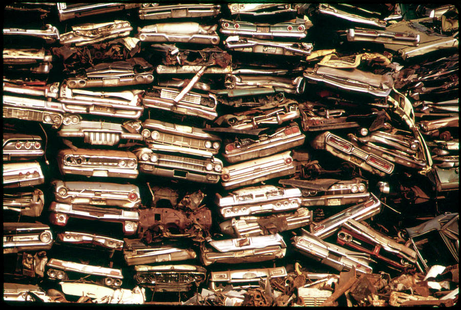 Transportation Photograph - Philly Scrap Yard by American Eyes