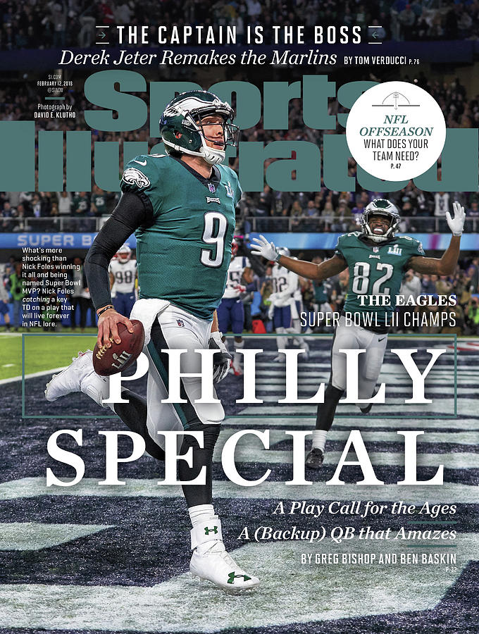 Magazine Cover Photograph - Philly Special The Eagles, Super Bowl Lii Champs Sports Illustrated Cover by Sports Illustrated