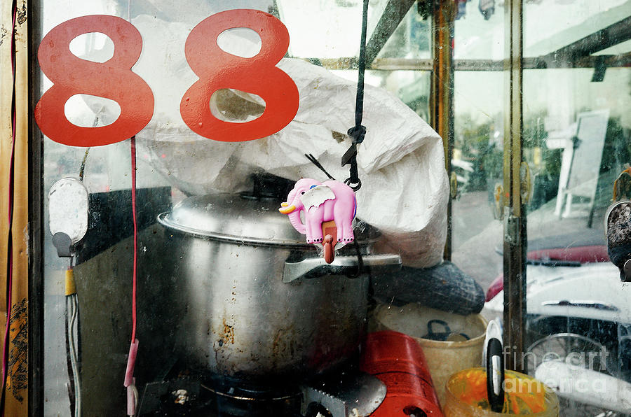 Elephant Photograph - Phnom Penh Street Food Cart by Dean Harte