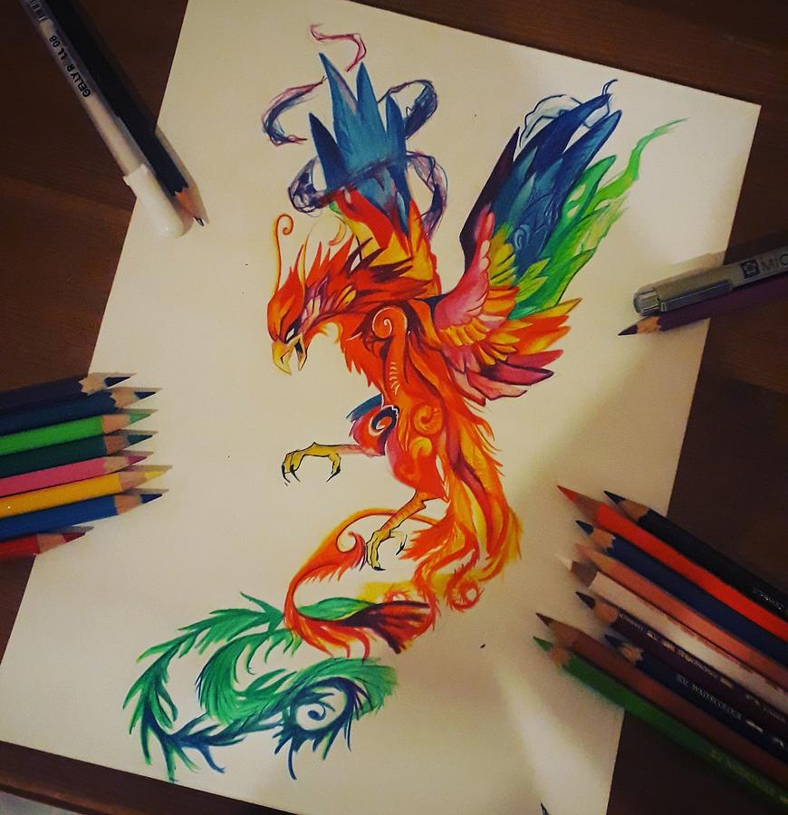 How to Draw  Sketch Bird Phoenix  Phoenix Drawing  Sketching  Pen Sketch   How To Draw Bird  YouTube