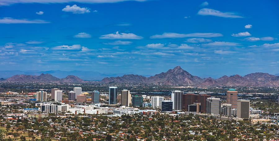 Phoenix Arizona Panorama Photograph by Mountain Dreams