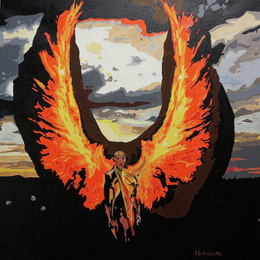 Phoenix Painting - Phoenix by Lori Antoinette