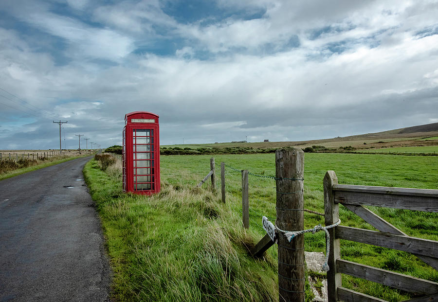 Phone Booth in the Middle of Nowhere Photograph by S Katz